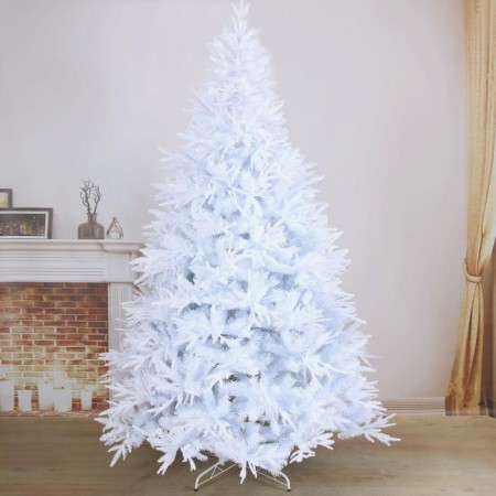 Christmas tree "Elite white overflow" 240 cm D of the lower tier 160 cm 1798 branches