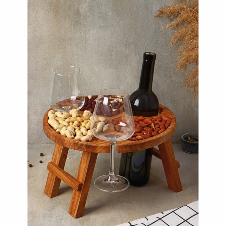 ADELICA guide table, with menage and folding legs, 2 persons, d = 30 cm, oak-9