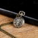 Pocket clock "Peacock", quartz, d dial-1.8 cm, 2.5 x 2.5 cm