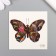 Tattoo on the body color "Black butterfly" 6x6 cm