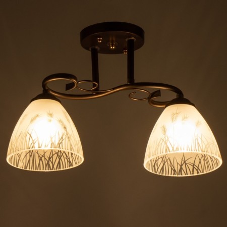 Lasni Lustra 2HE27 40W Wenge 45x15x28 cm Bayerlux-2