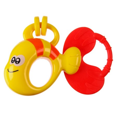 Rattle "fish" with elastic elements, crush me-1