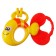 Rattle "fish" with elastic elements, crush me