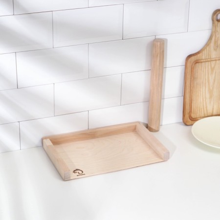 Dumpling board with sides+ slop is straight, board 30x20, slop 28x3.5 cm-6