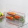 A container for a refrigerator with a lid IDEA, 10 × 30 × 10 cm, the color is transparent