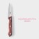 Knife for vegetables Ecology kitchen shade, blade 8.5 cm, brown color