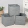 Box for storing things are folding, without lids, a set of 3 pcs, 31 × 31 × 31 cm, color gray color