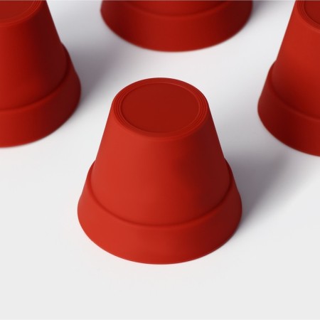 A set of baking shapes “Flower pots”, silicone, 6.5 × 5.5 cm, 6 pcs-4