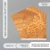 Scrapbooking paper "Old manuscript" density 180 grams set 5 pcs 30.5x32 cm