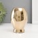 Ceramic Cumber for 1 candle "owl siphu" d = 3.5 gold 9x8.5x12.5 cm