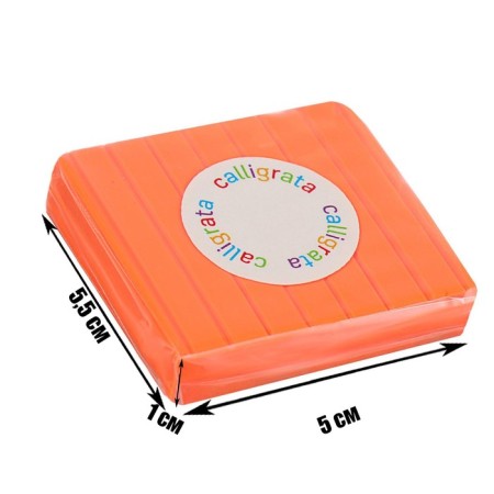 Polymer clay Calligrata Sh-64, 50 g, fluorescent, peach-1