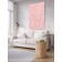 Decorative panel with photo printing "Pink Heart", vertical, size 100x150 cm