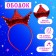 Carnival set "Stylish Princess": Rain, Dress red with a crown, height 110 cm