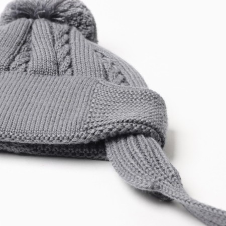 Children's hat, gray color, size 44-46 (9-12 months)-1