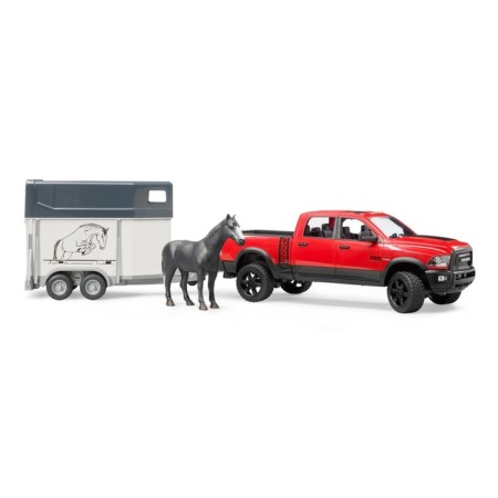 RAM 2500 pickup machine with horseback and one horse-1