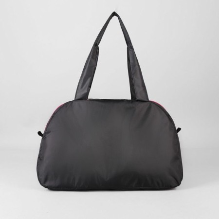 Sports bag with lightning, external pocket, black/pink color-3