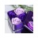 Soap roses, purple and white, set 4 pcs.