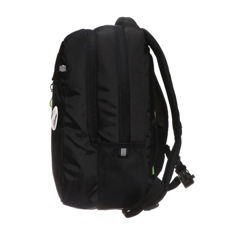 School backpack, 39 x 26 x 19 cm, Grizzly, ergonomic back, laptop department, black-3