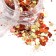 Sparkles for decor, large/small, golden/orange color