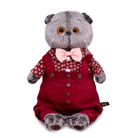 Soft toy "Basik in a coffee kit", 19 cm