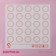 Reinforced rug for macarons Dolyana "Macaron. Dolyana ", silicone, 27.5 × 27.5 cm, white color