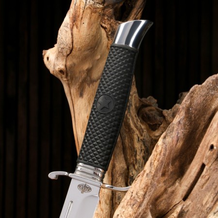 Finnka "Scout" steel - 440, handle - steel, rubber, 25 cm-4