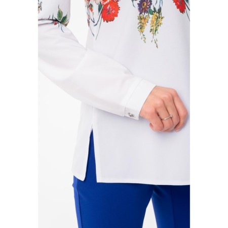 Female blouse, size 44, white color-7