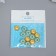Decor for creativity plastic "Blue-sun flower" set of 12 pcs 1.4x1.4 cm