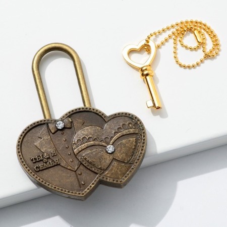 Wedding castle with the key "You and I = Family."-1