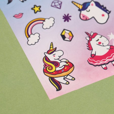 Paper stickers "Unicorn", 11 x 16 cm-1