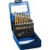 Set of drill on metal bison, P6M5, cylinder. Saar, 1-10 mm, 19 pcs, titanium. coating, case 96002