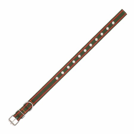 Collar of tarpaulin dimensionless two -layer, 58 x 2.5 cm, khaki/red-4