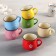Ceramic "Dreams" mug, 190 ml, pattern and color mix