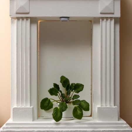 Night Pushlite "Square" 4XLED, 3AAA white 6.5x6.5x2.5 cm Risalux-6