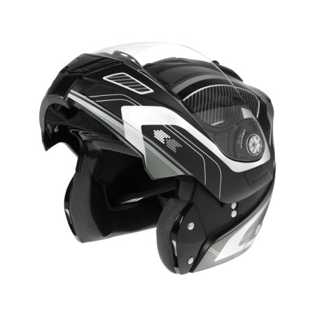 Modular helmet, graphics, black-gray, size l, ff839-7