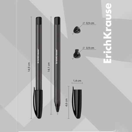 Ballic handle Erichkrause U-108 Original Stick, Node 1.0 mm, black ink black-3