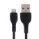Cable Borofone BX51, Lightning - USB, 2.4 A, 1 m, PVC braid, black