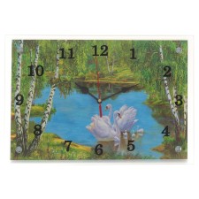 Carty clock is wall-mounted, interior 