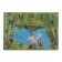 Carty clock is wall-mounted, interior "swans", silent, 25 x 35 cm