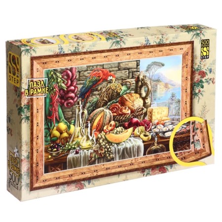 Puzzle-frame "still life with a parrot", 500 elements-3