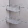 Shelf 2-tier share, 30 × 13 × 37 cm, chrome color