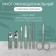 Manicure set, 7 items, in case, menthol color