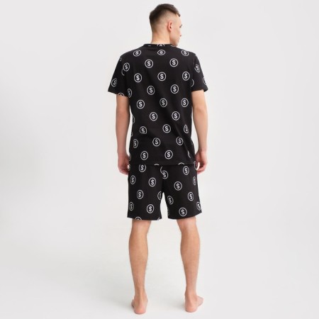 Pajama men's kaftan "money" R.54, black-2