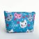 Lightning cosmetic bag, blue color