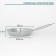 Hanna Knövell stainless steel pan, d = 28 cm, h = 5.5 cm, wall thickness 0.6 mm, handle length 25 cm, induction