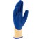 Gloves polyester workers, latex embossed coating, size 9, Sibrtekh