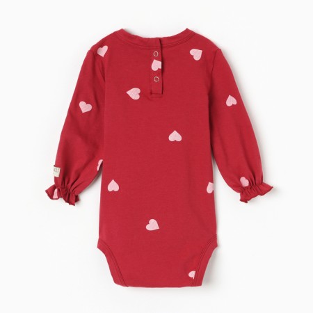 Body Children with ruffles minku, red color, height 68-74 cm-5