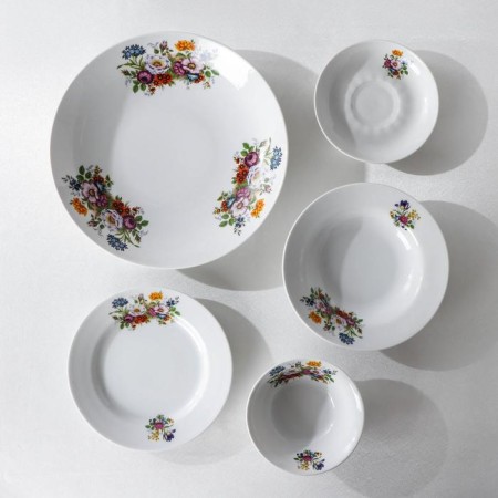 Set of tableware "Bouquet of flowers", 34 items-3