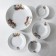 Set of tableware "Bouquet of flowers", 34 items