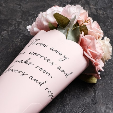 Flower film, curly, pink, 55x30x45 cm-2
